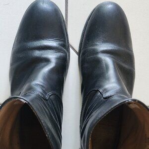 BLACK LEATHER FRYE BOOTS